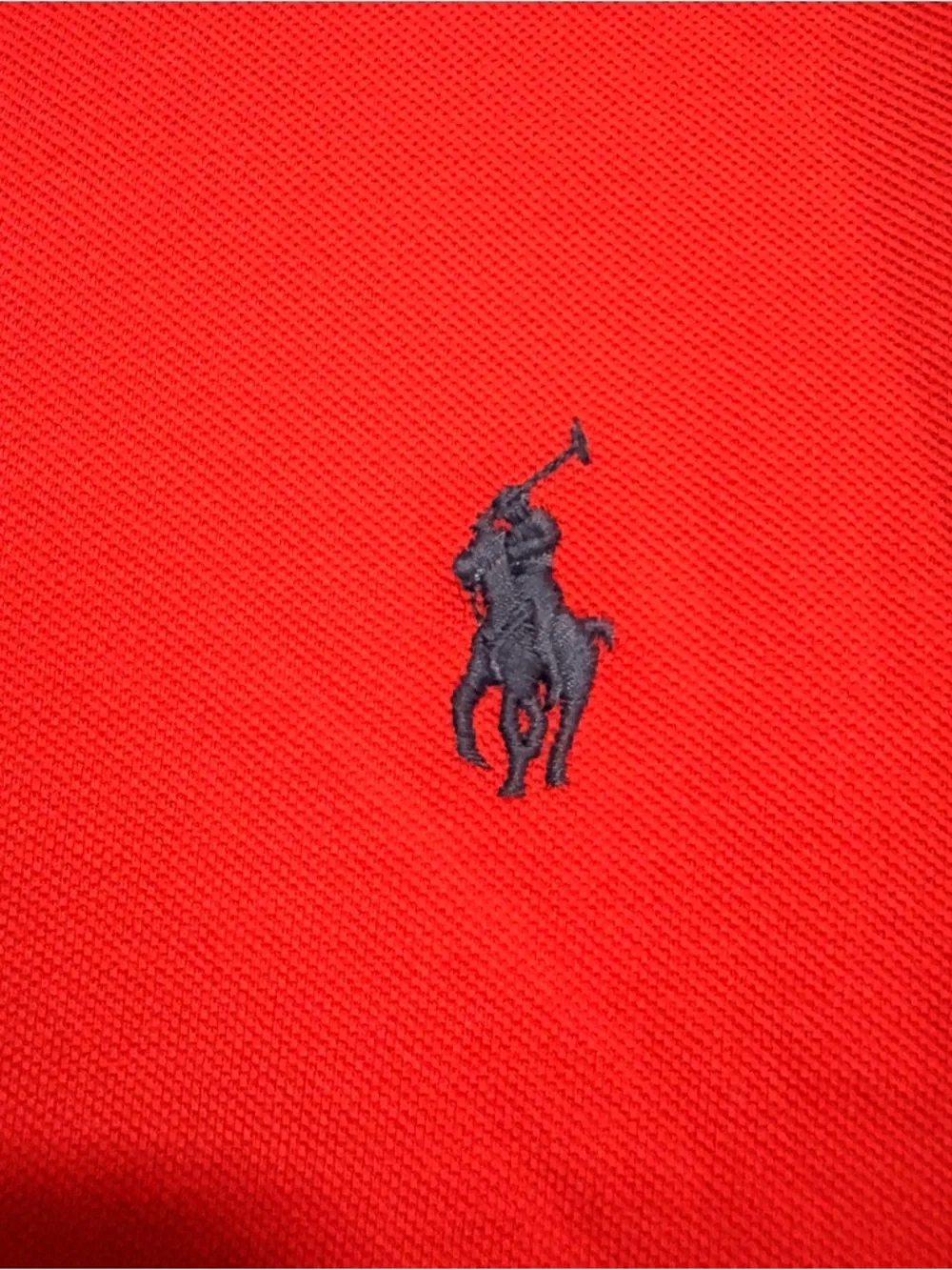 Polo Ralph Lauren Men’s Bright Red Long-Sleeve Featherweight Mesh Shirt